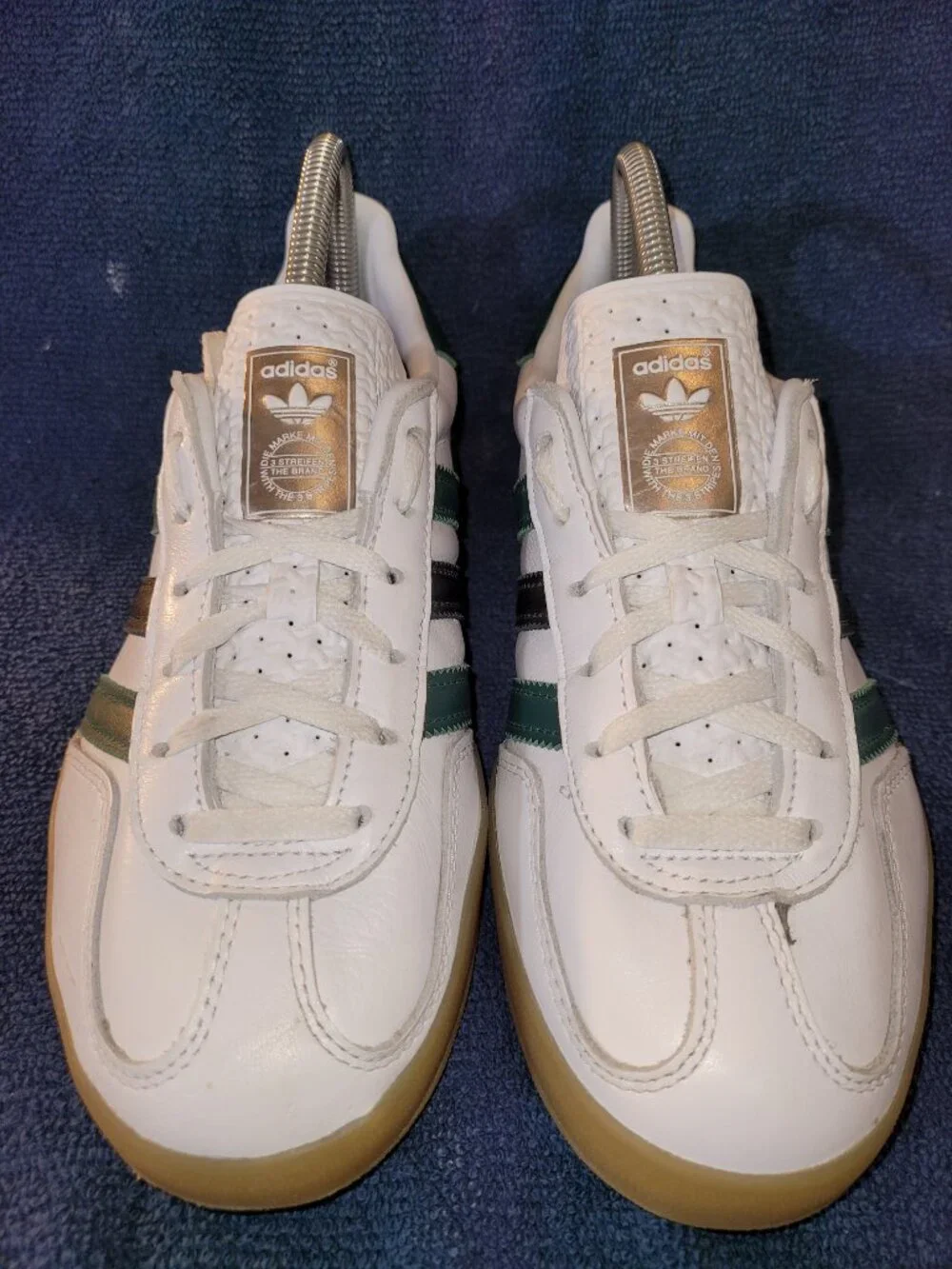 Adidas Gazelle OG Women's Size 8 White Green Black Tan Sneakers IE2957 (#2014)